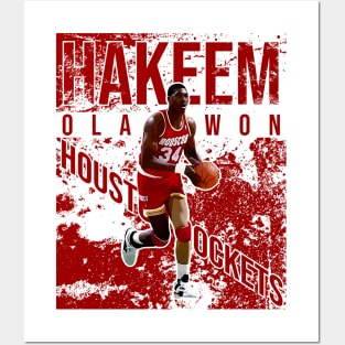 Hakeem olajuwon || houston rockets Posters and Art